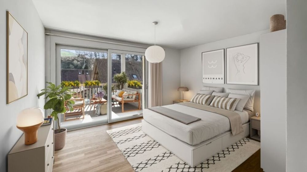 4 Zimmer Neubauwohnung - Schlafzimmer