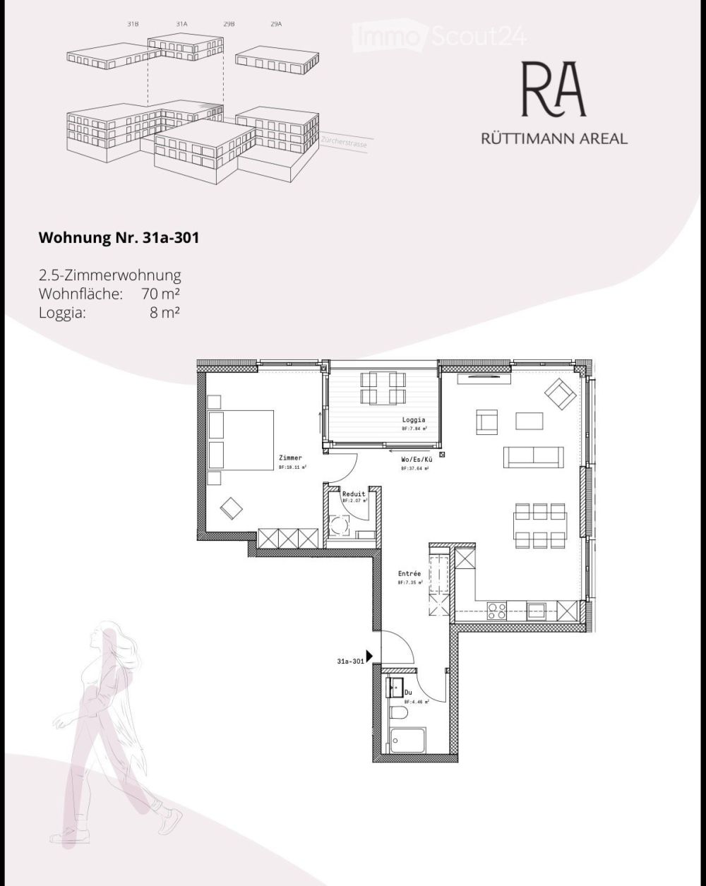 Helle moderne 2.5-Zimmerwohnung mit Loggia in Siebnen – Nachmieter gesucht - Bild 8