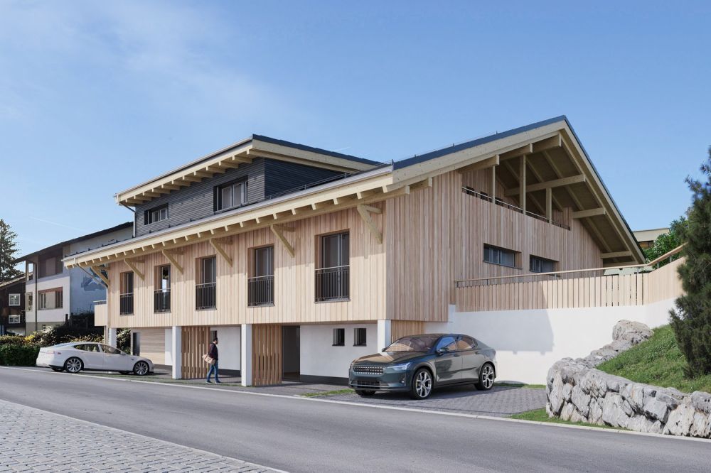 Erstvermietung: Wohnen im Holz – 3.5-Zimmer-Gartenwohnung in Kerns - Bild 2