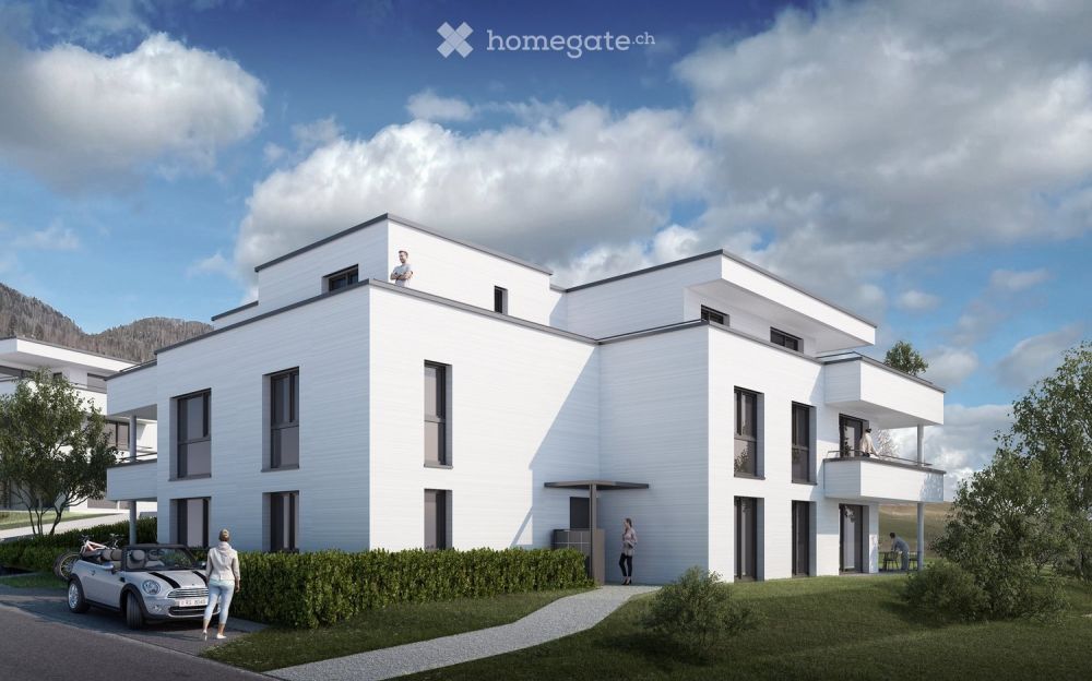 4,5 Zimmer Neubauwohnung mit unverbaubarem Ausblick ins Grüne, in den Naturpark Thal - Bild 1