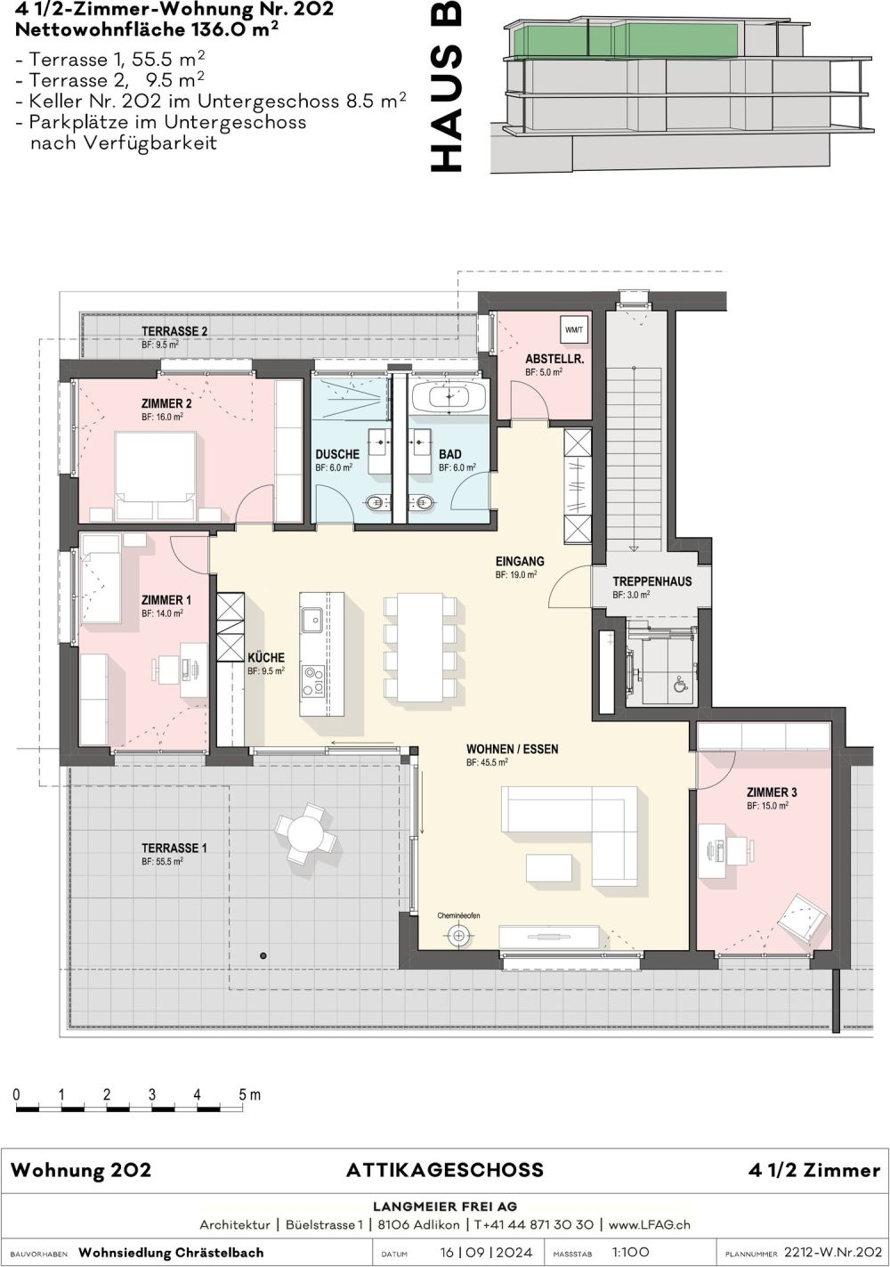 Sonniger Attika-Traum mit Schwedenofen - Bild 12