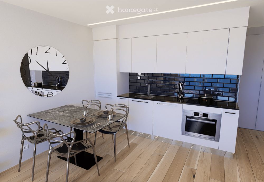 2,5 pièces avec balcon et partiellement meublé - Bild 3