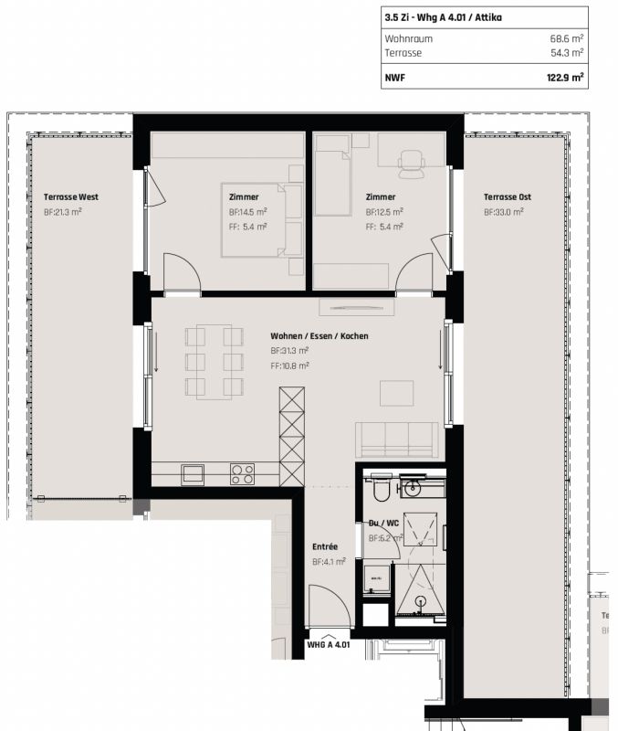 Wohnen mit Weitsicht: Exklusive 3.5-Zimmer Attikawohnung in St. Gallen - Bild 12