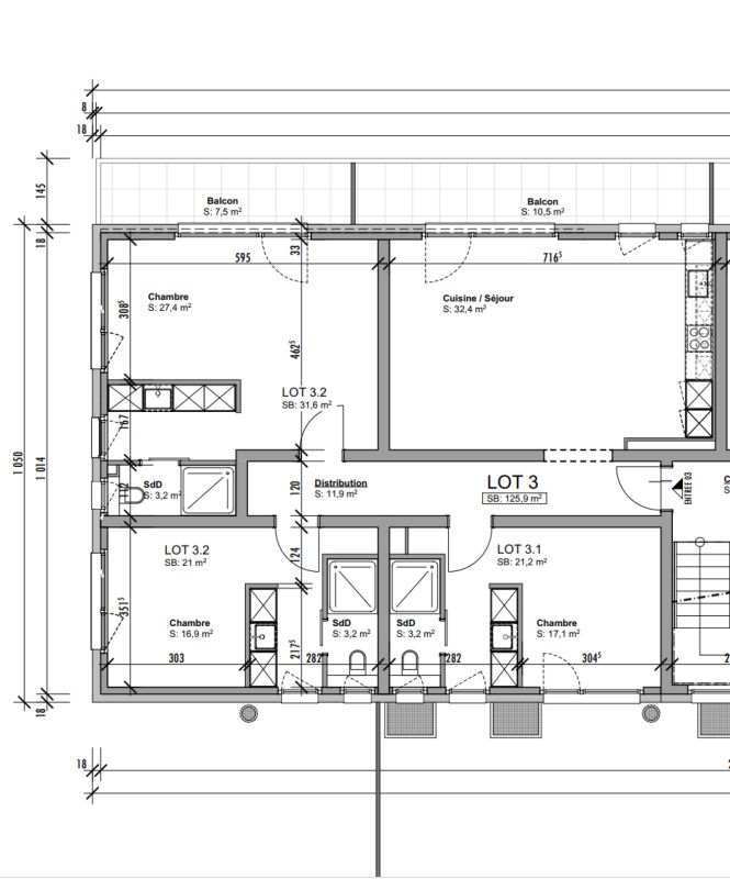 Magnifiques chambres individuelles avec salle de douche et dressing privatifs - Bild 4