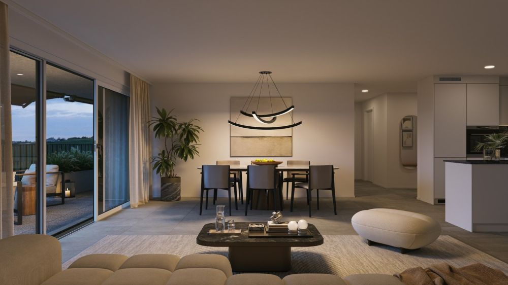Moderne 3.5-Zimmer-Wohnung im Neubau in Eglisau - Wohnzimmer