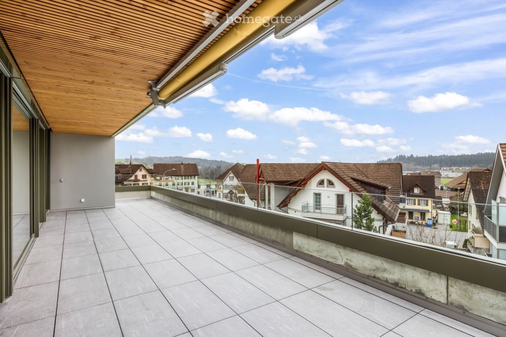 Sonnige 3.5 Zi. Neubau-Terrassenwohnung mit Weitsicht in die Berge und Eigentumsstandard - Bild 7