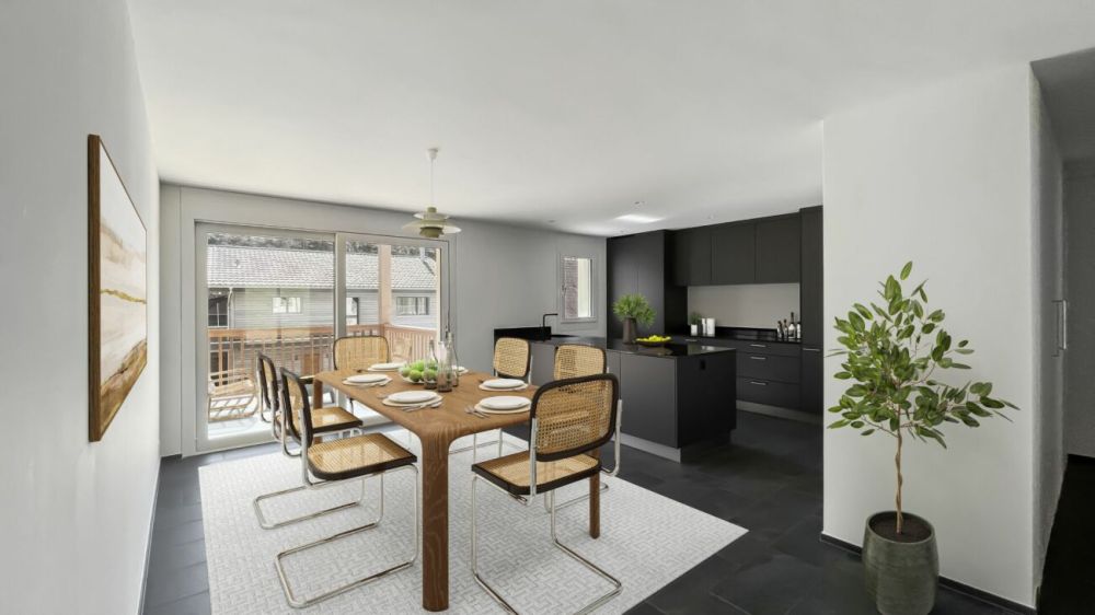 4.5 Zimmer Wohnung Erstvermietung - Visualisierung mögliche Möblierung