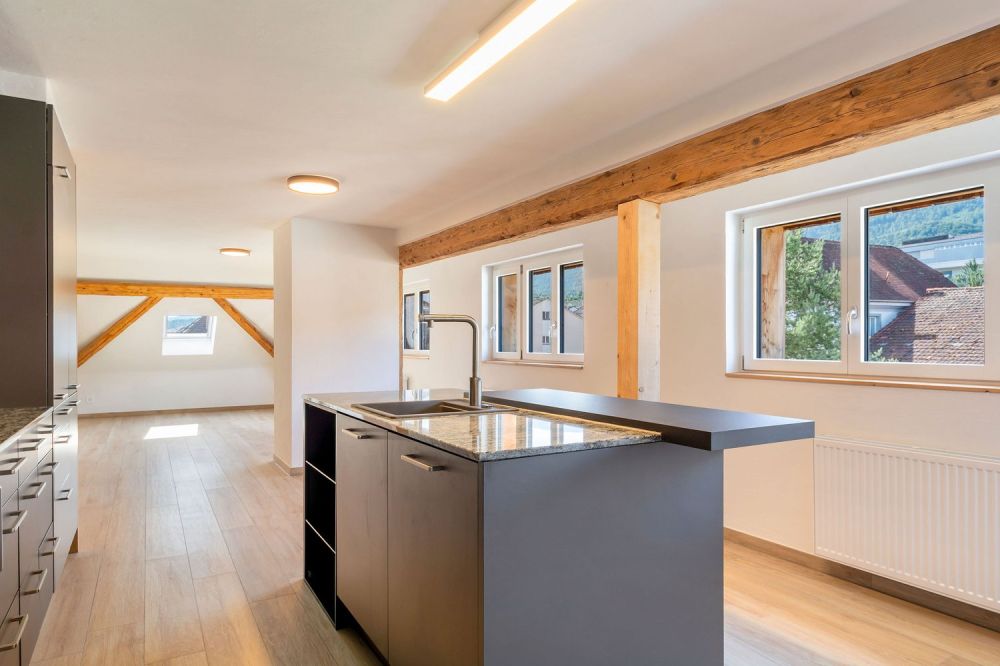 Duplex neuf et meublé —  5.5 pièces (3 chambres + mezzanine) — env. 128 m² + loggia — Courfaivre - Bild 1