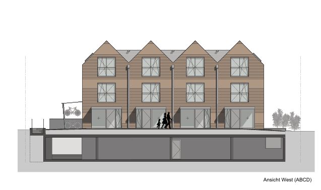 Neubau mit viel Wohnkomfort - moderne 5.5 Zimmer Reihen Einfamilienhäuser - Ansicht West