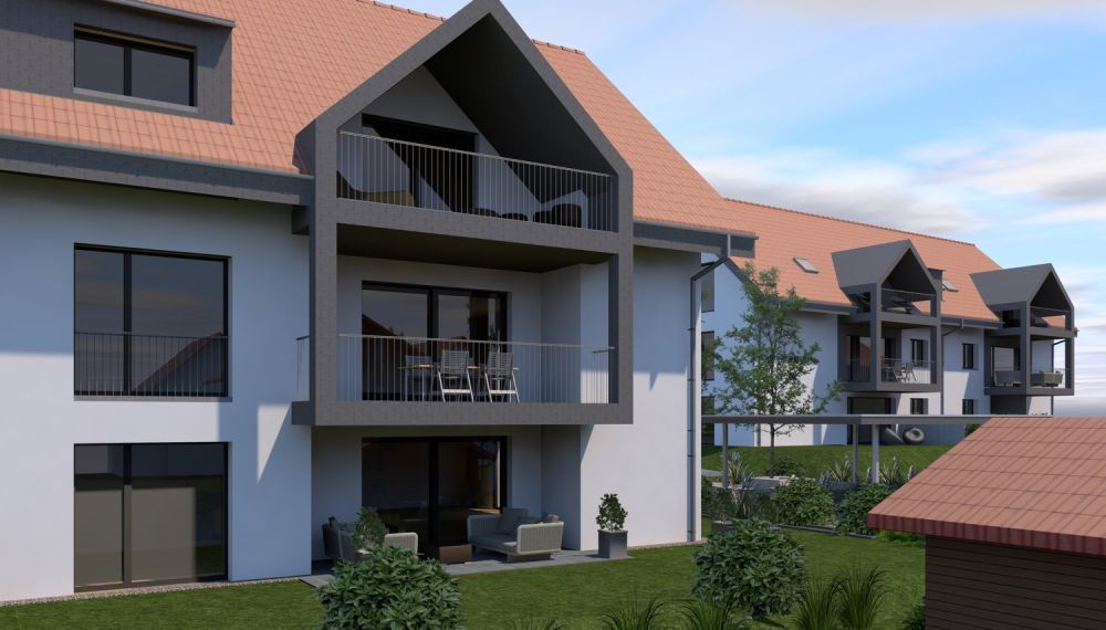 Wohnen an ruhiger, idyllischer Lage mitten im Dorfkern von Egerkingen - Visualisierung süd