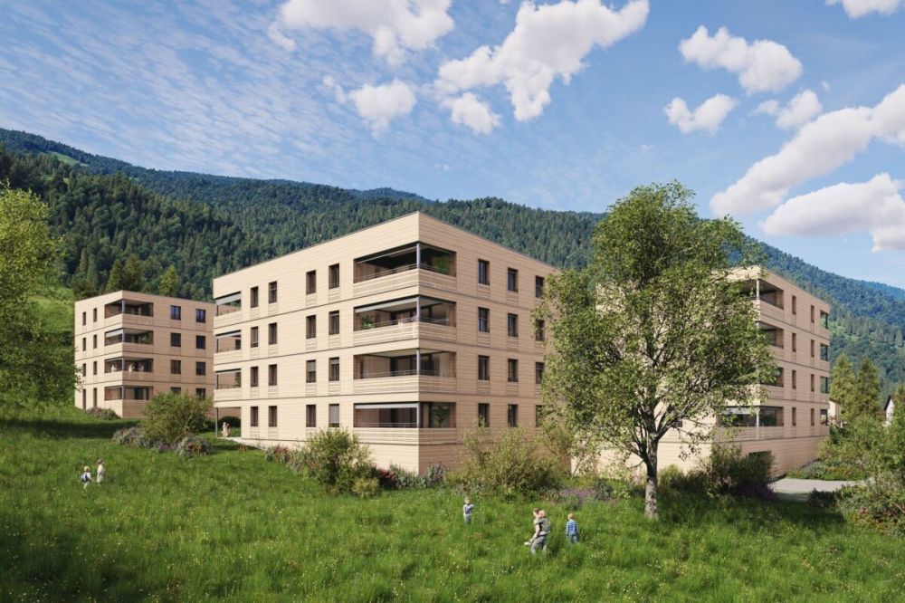 Erstbezug - 3.5 Zimmer-Wohnung - Überbauung Bawangs - Aussenvisualisierung