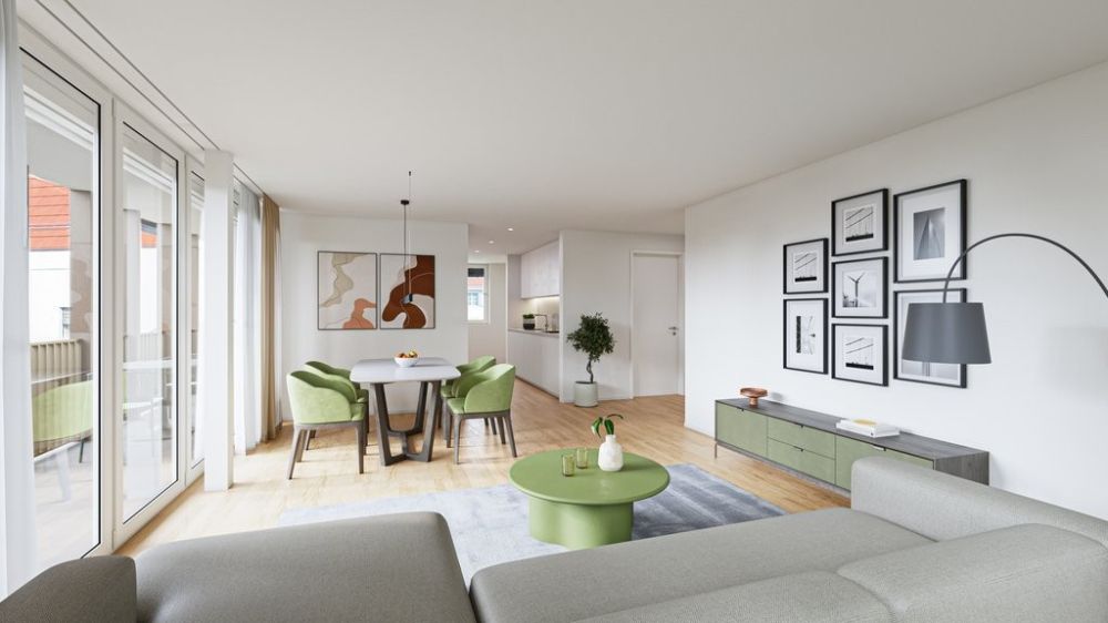 Erstbezug Herbst 2026: moderne 3.5 Zimmer-Wohnung - Visualisierung W4