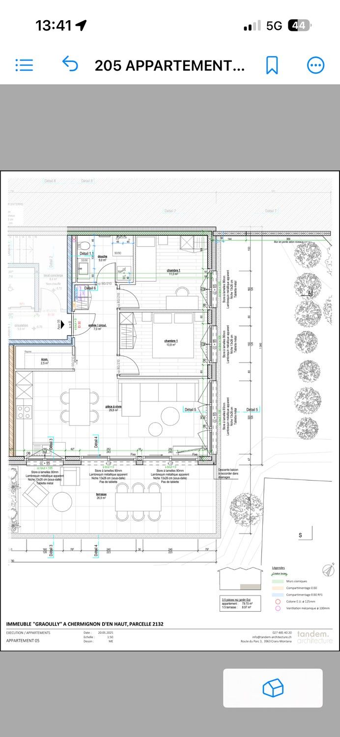 3,5 pièces neuf en rez-de-jardin avec terrasse et jardin – Chermignon d"en Haut - Bild 3