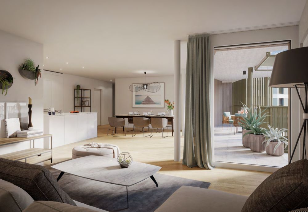 Schöne neue Wohnung - Innensicht, Boden