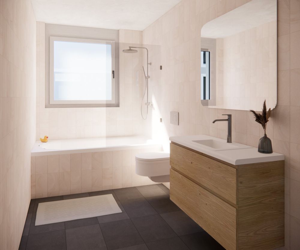 Neubau 3.5 Zi-Whg. EG  Neufeldstrasse 26 idylisch, ruhig, hell, zweckmässiger, moderner Grundriss - Bild 10