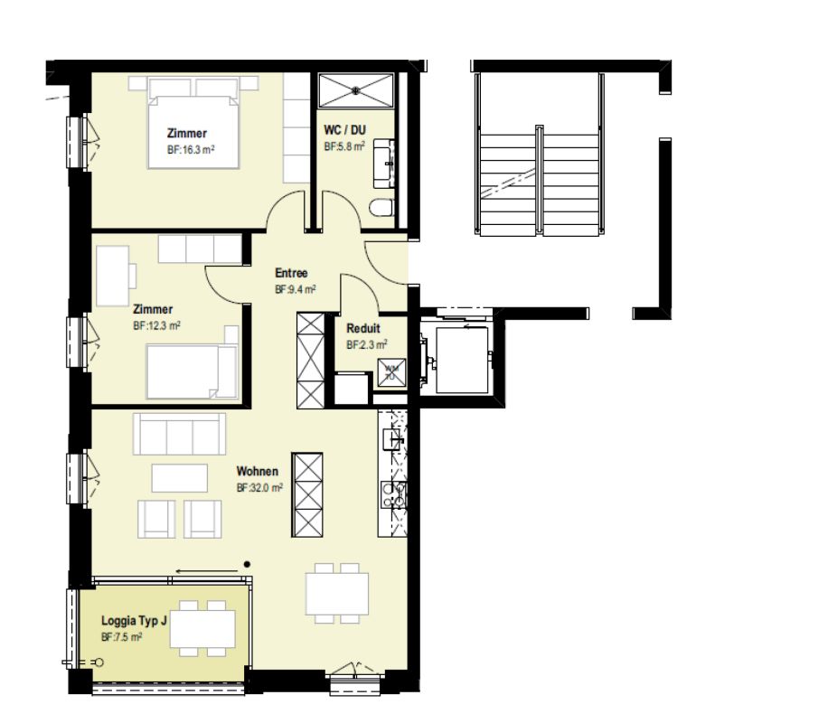 Xaver-Areal, Binningen - moderne 3 1/2-Zimmer-Wohnung im 2.OG - Bild 10