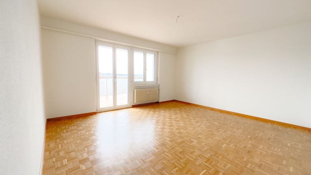 Totalsanierte 4 Zimmerwohnung mit grossem Balkon - Wohnzimmer