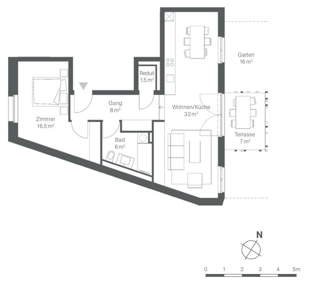 2½ ZI-WOHNUNG IN BASEL - BACHLETTEN/GOTTHELF, MÖBLIERT, TEMPORÄR - Bild 9