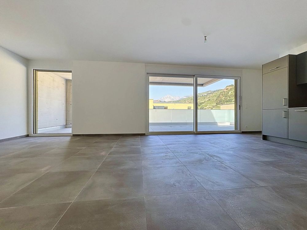 Helles 2.5-Zimmer-Wohnung im 2. Stock mit großer Terrasse - Alegria-Promotion in Uvrier - Bild 3