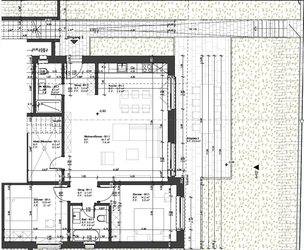 moderner und freundlicher 3.5-Zimmer-Neubau mit eigenem Garten in Oberwinterthur - Bild 2