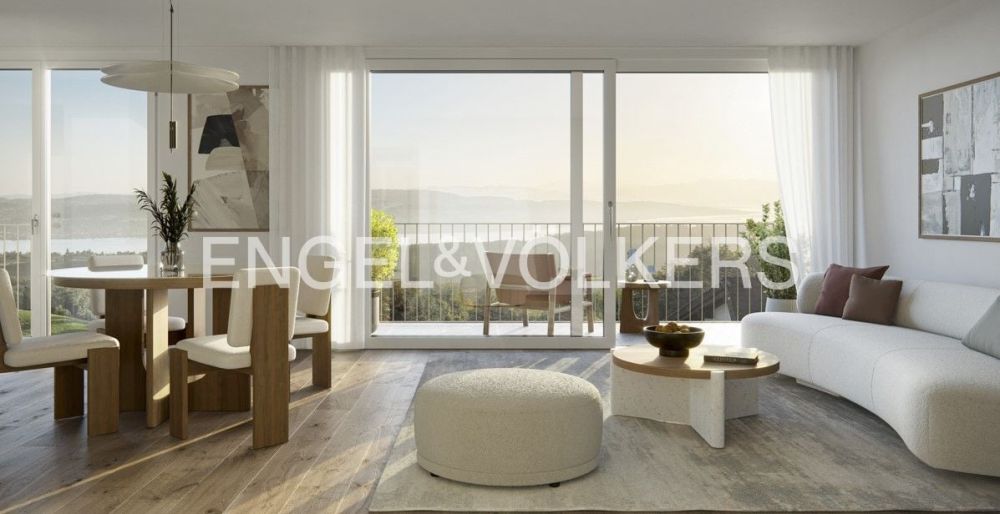 Exklusive 2.5-Zimmer-Wohnung mit Panoramablick auf Zürichsee, Alpen un - Bild 2
