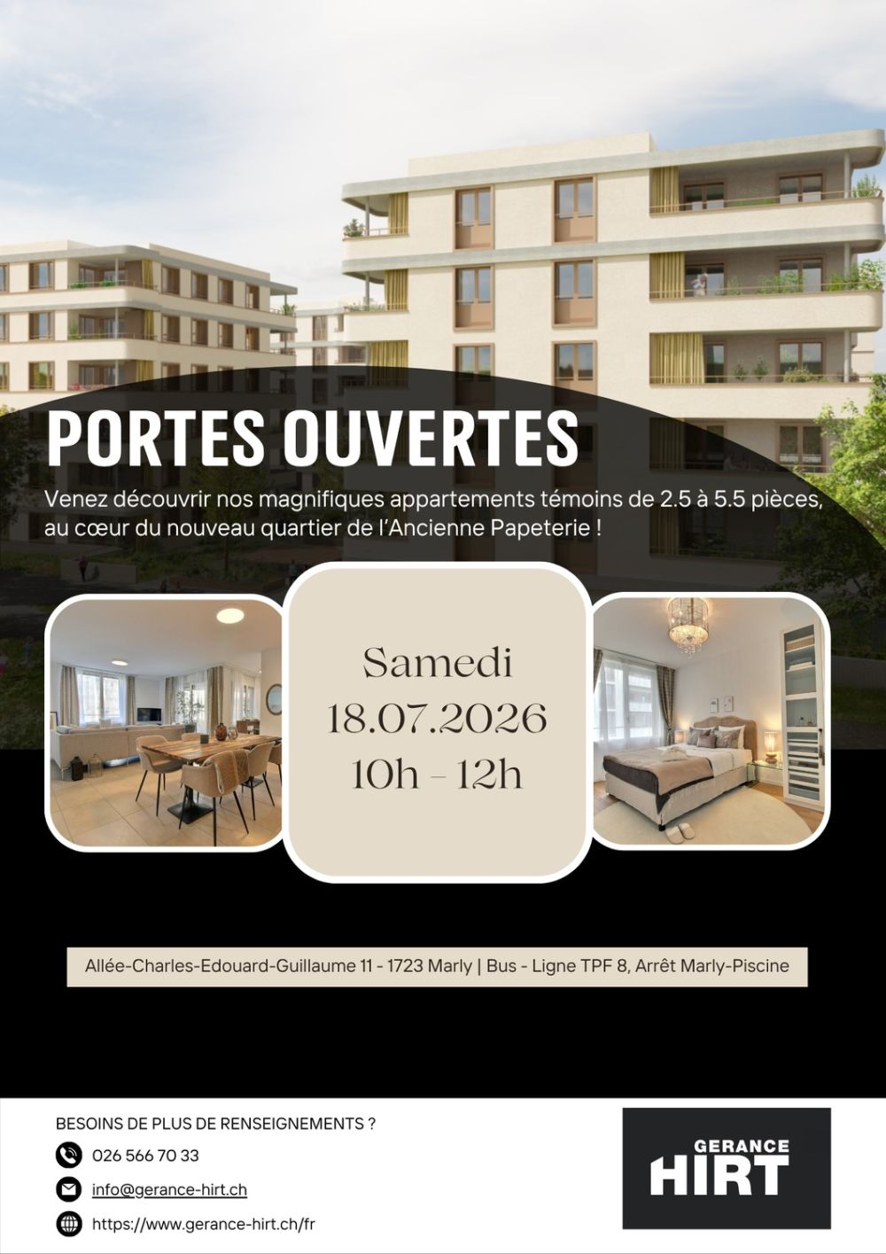 Exceptionnel appartement de 4.5 pièces à louer à Marly ! - Bild 2