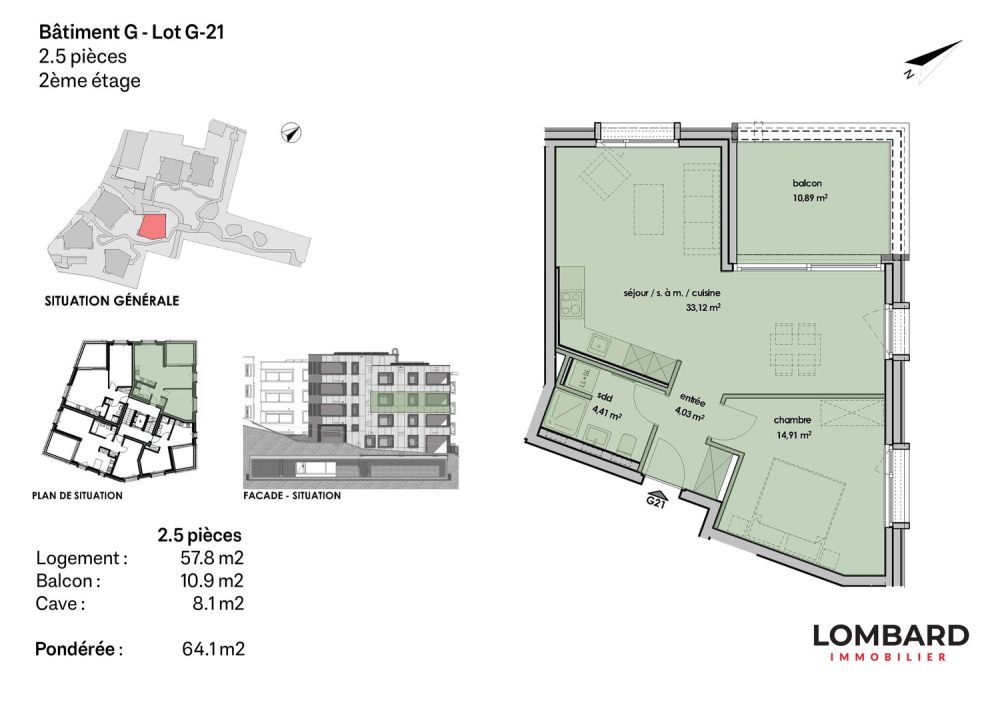 Appartement de 2.5 pièces au 2ème étage - Bild 6