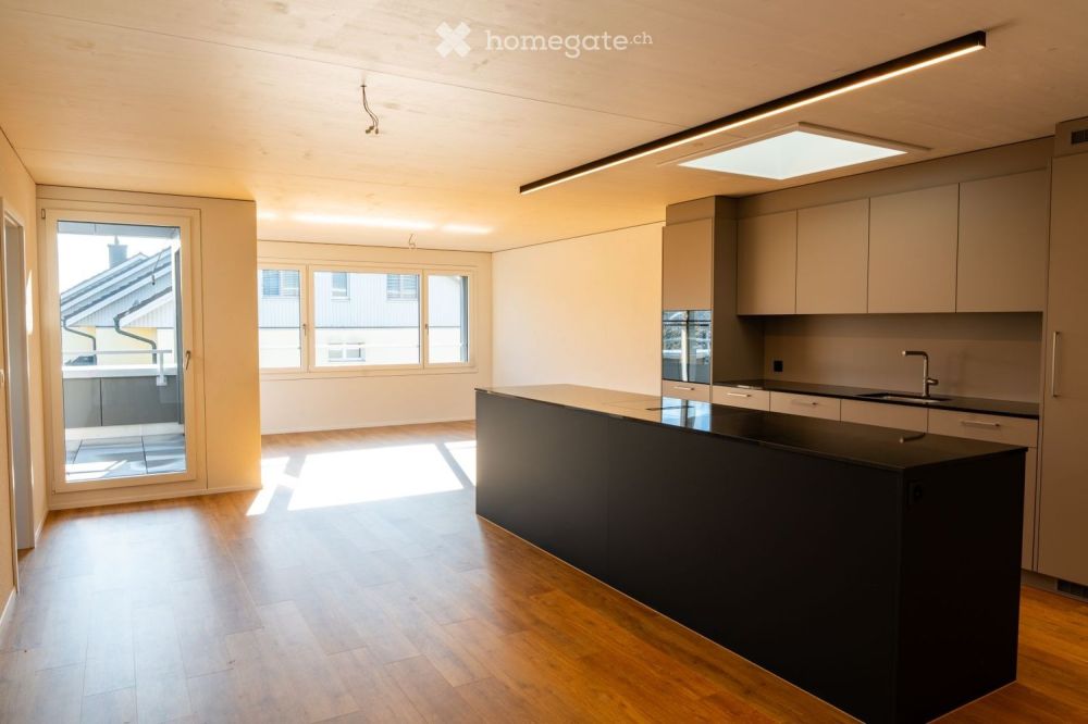 Moderne 4.5-Zimmer-Neubau-Wohnung mit Blick über Hausen - Bild 1