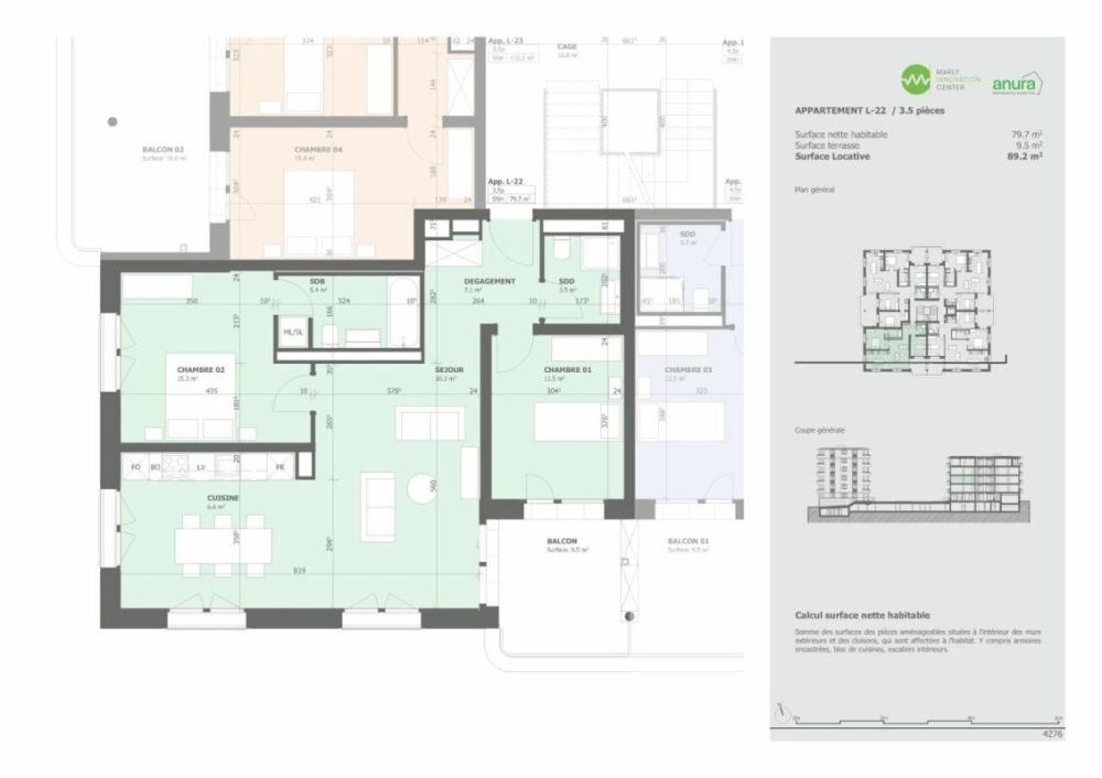 Prairie 3 - Appartement 3.5 pièces au 2ème étage - Bild 6