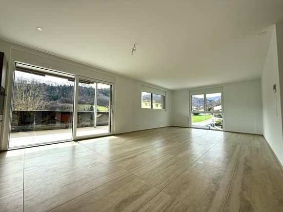 Erstvermietung: Moderne 4.5-Zimmer-Neubau-Wohnung mit Terrasse und schöner Aussicht in Trimbach - Bild 1