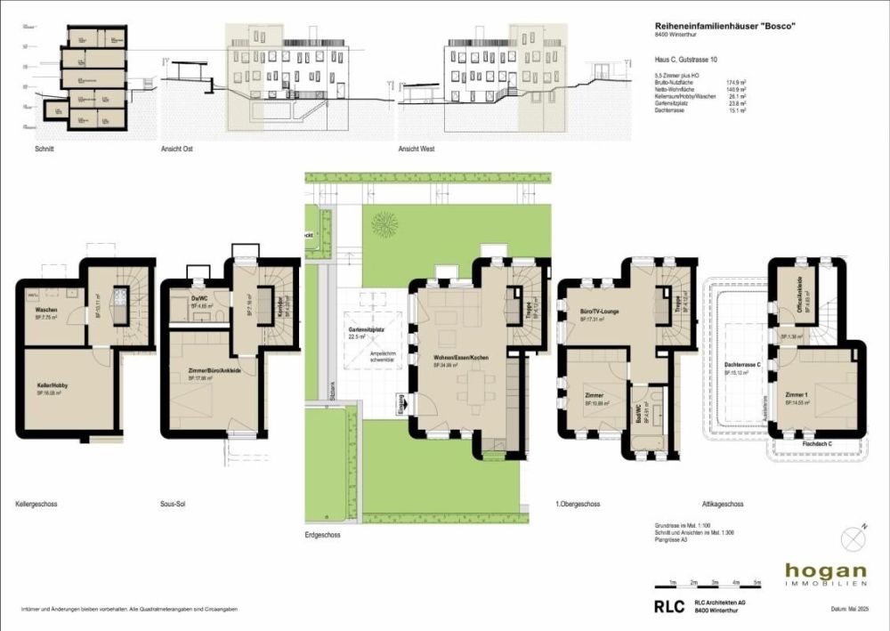BOSCO: 5.0/5.5-Zimmer-Reiheneinfamilienhäuser in Winterthur - Bild 12