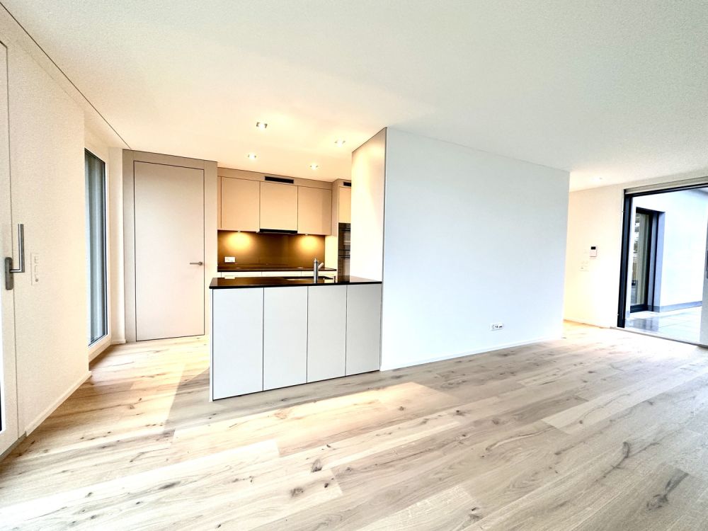 Attraktive 3½ Zimmerwohnung Attika im steuergünstigen Bäch SZ - Wohn-Küche