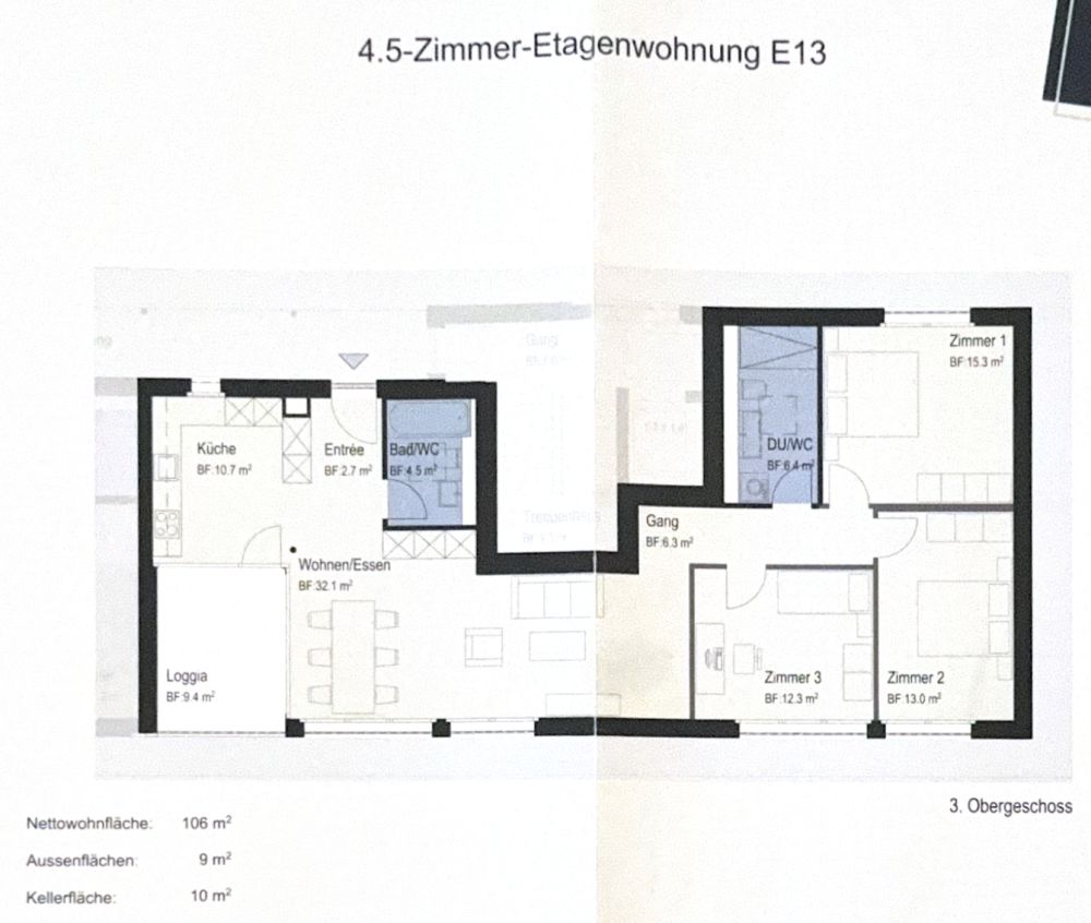 4.5 Zimmer Dachwohnung - Bild 6