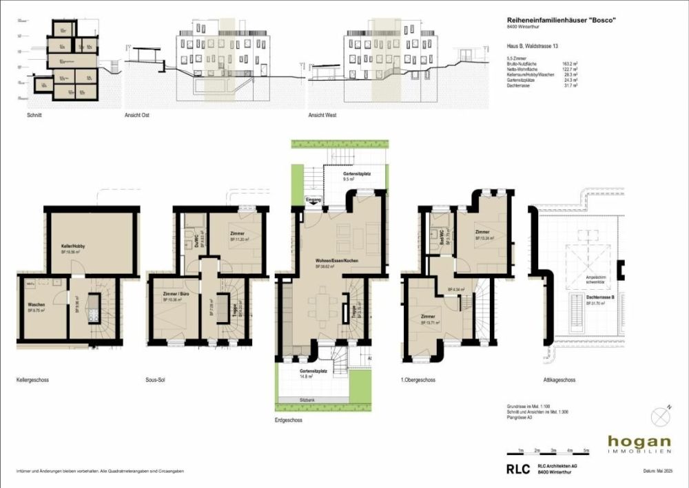 BOSCO: 5.0/5.5-Zimmer-Reiheneinfamilienhäuser in Winterthur - Bild 11