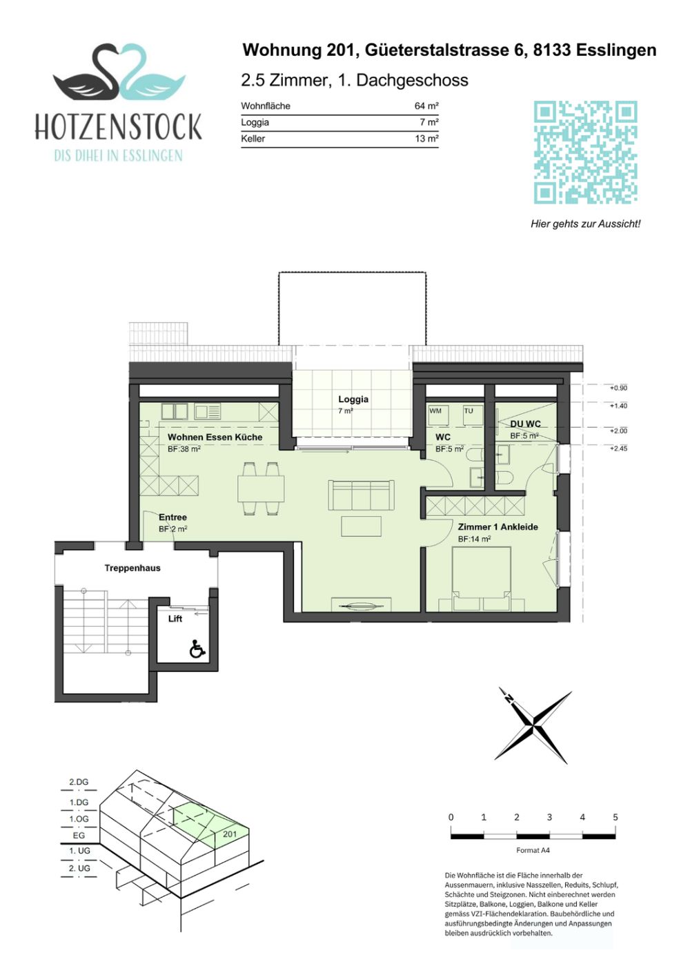 Moderne 2.5-Zimmer-Neubauwohnung im Zentrum von Esslingen - Bild 3
