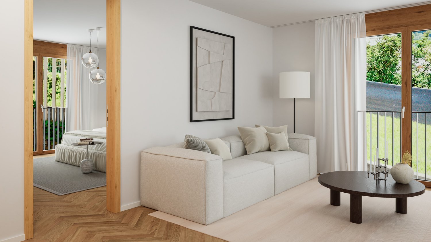 Wunderschöne 3.5-Zimmerwohnung im EG in Hünibach - Bild 11