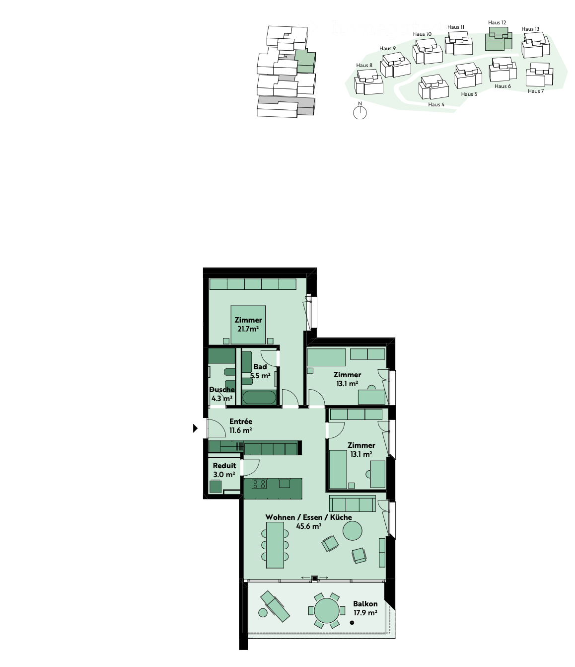 4.5-Room Apartment with Private Lake Access in Oberägeri, Canton Zug — Available Now - Bild 3
