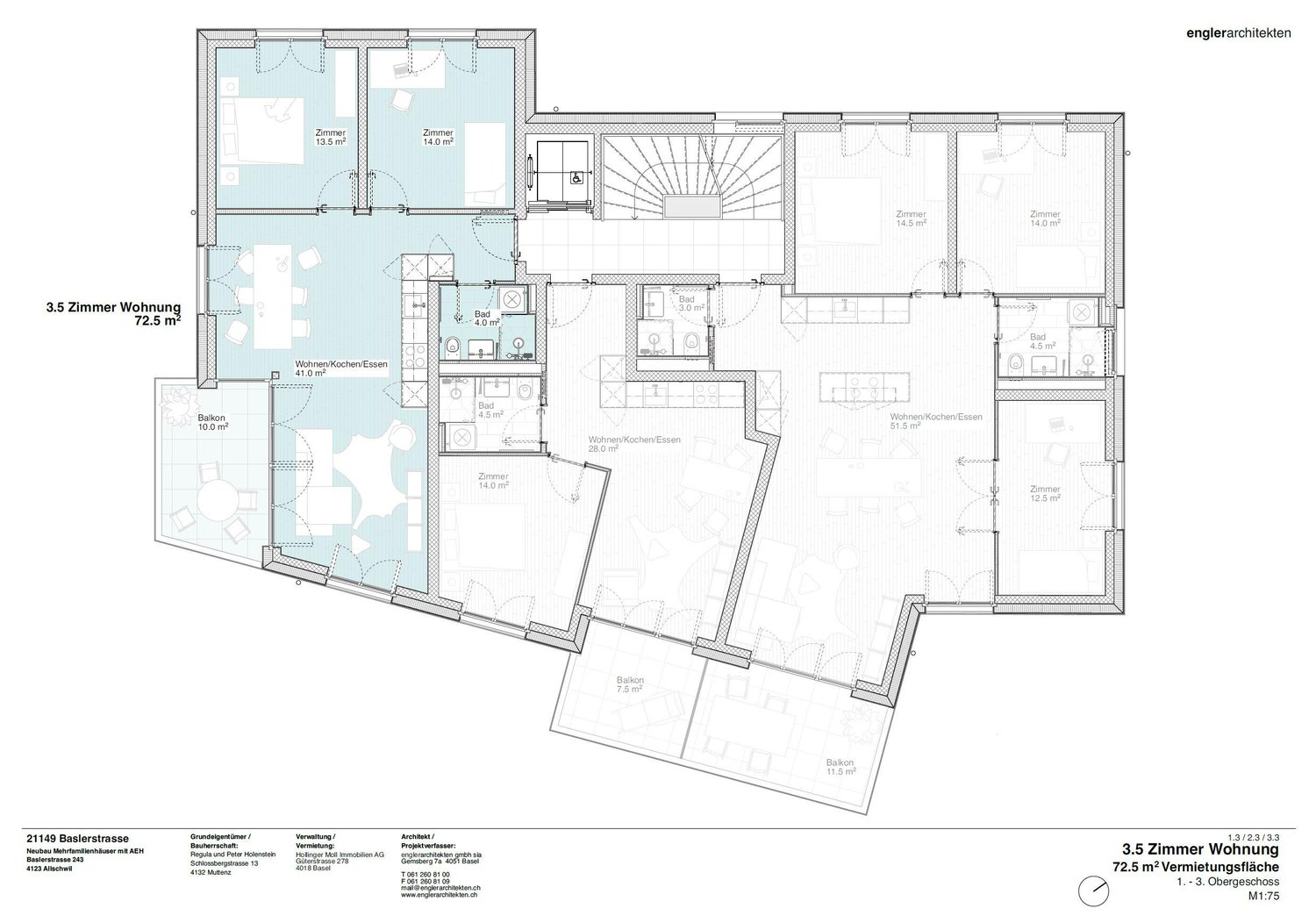 moderne Neubauwohnung in Allschwil - Bild 7