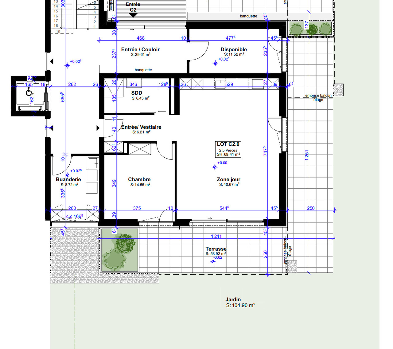 Vaste rez-de-jardin 2.5 pièces neuf (69m²) - Bild 6
