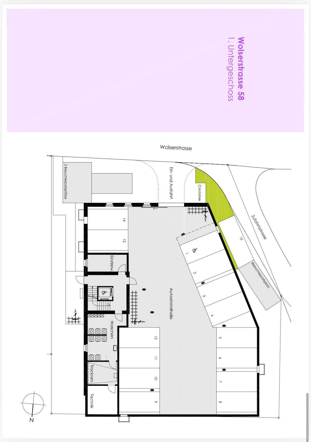 2.5 Zimmerwohnungim 1.OG mit 58.5m2, Balkon 10 m2, Richtung Süden - Bild 12