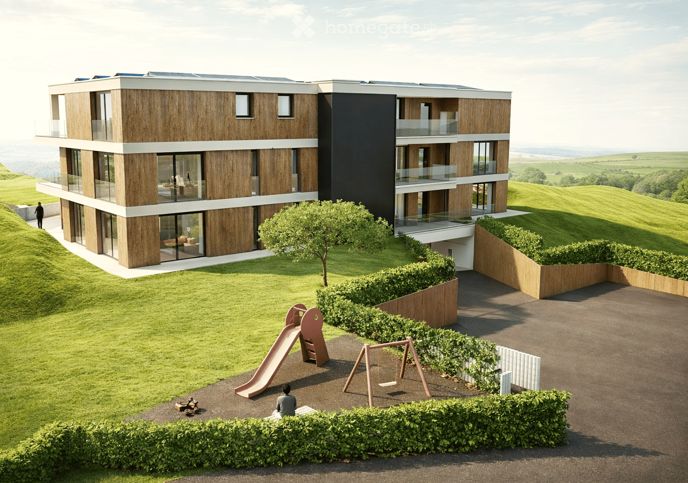 Erstvermietung: Topmoderne Attika-Wohnung im Eigentum Standard, Minergie effizient mit Solarstrom - Bild 2