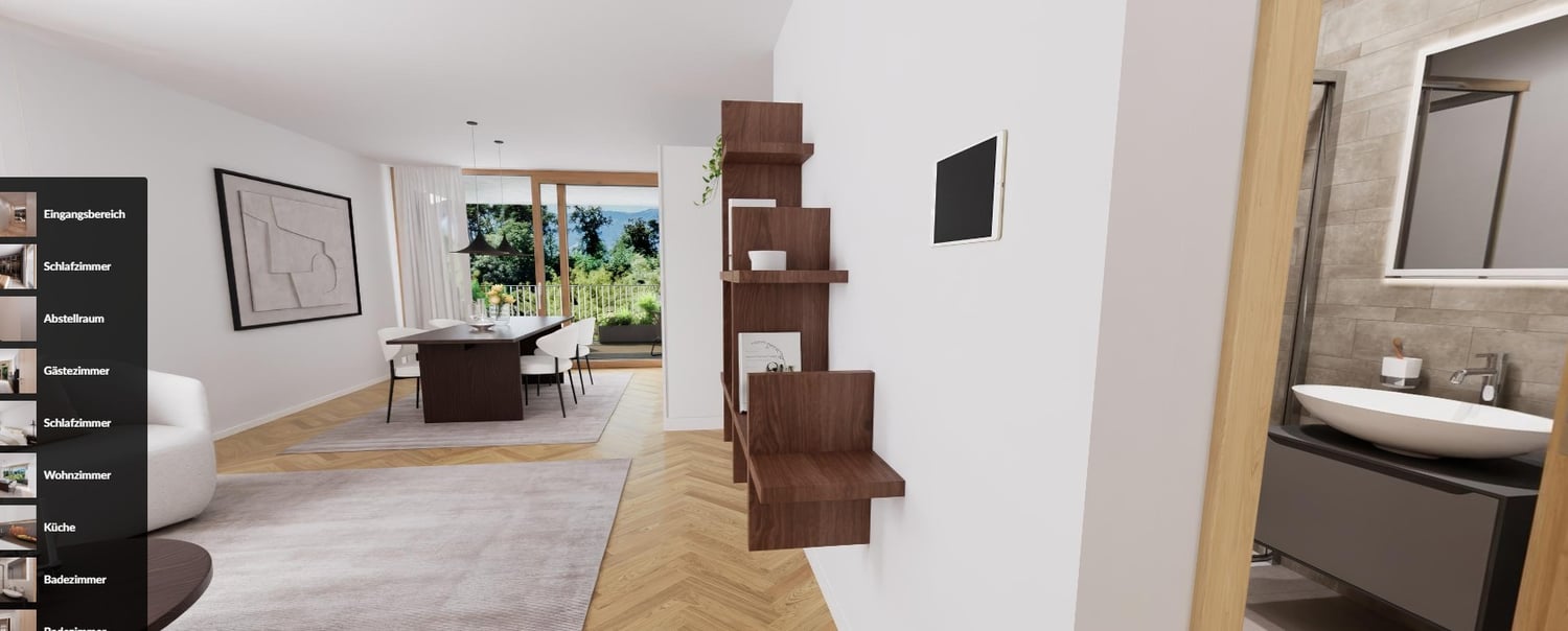 Wunderschöne 3.5-Zimmerwohnung im EG in Hünibach - Bild 12