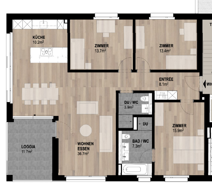 Moderne Neubauwohnung mit hohem Ausbaustandard - Bild 4