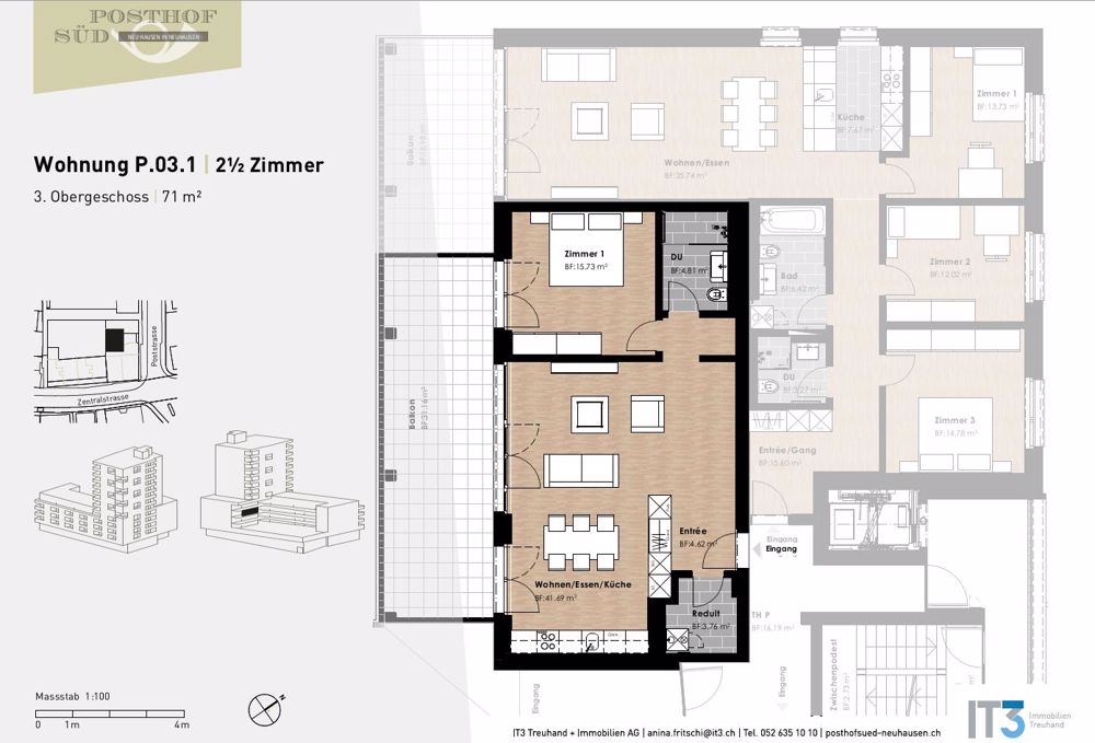 Attraktive 2.5-Zimmer-Wohnung in Neuhausen! - Bild 9