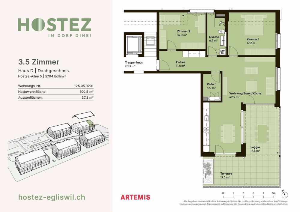 Erstvermietung Überbauung Hostez - im Dorf dihei - Bild 6