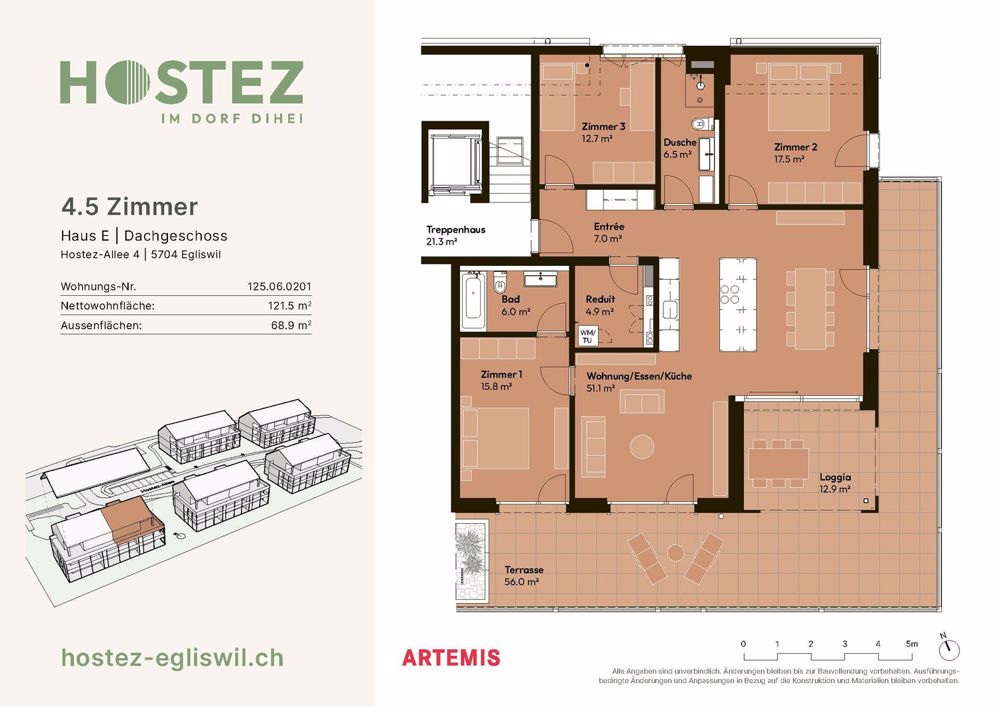 Erstvermietung Überbauung Hostez - im Dorf dihei - Bild 4