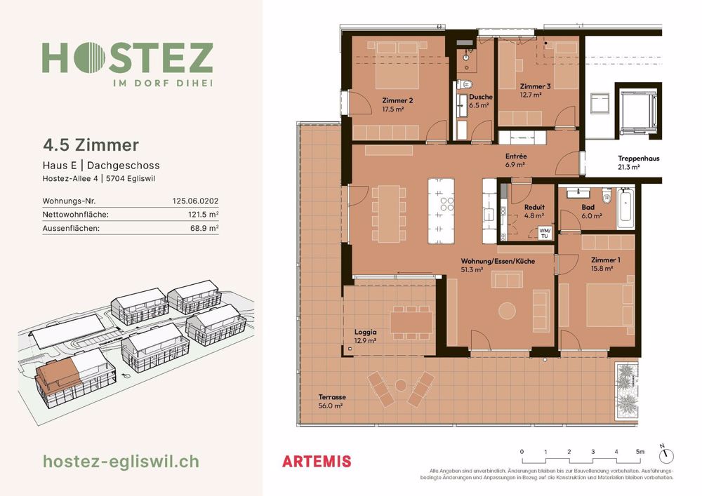 Erstvermietung Überbauung Hostez - im Dorf dihei - Bild 5
