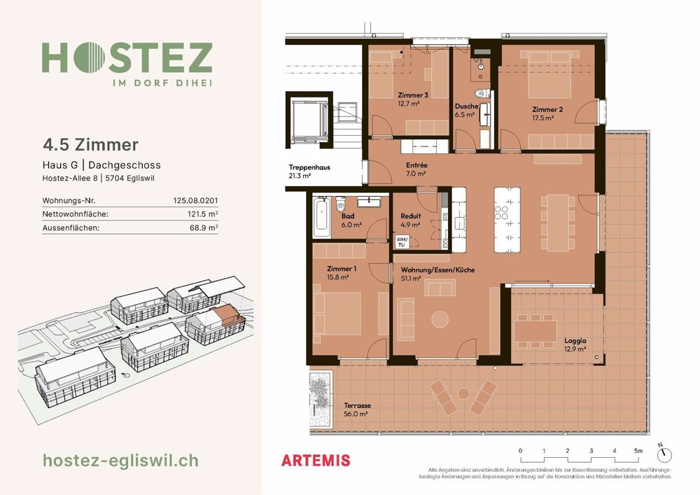 Erstvermietung Überbauung Hostez - im Dorf dihei - Bild 7