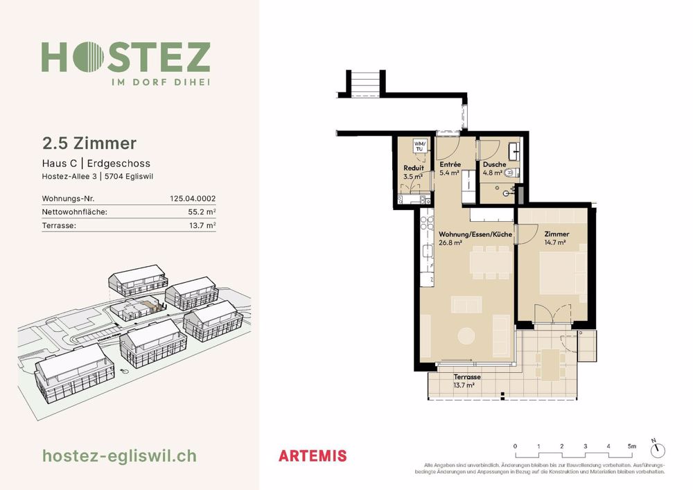 Erstvermietung Überbauung Hostez - im Dorf dihei - Bild 5