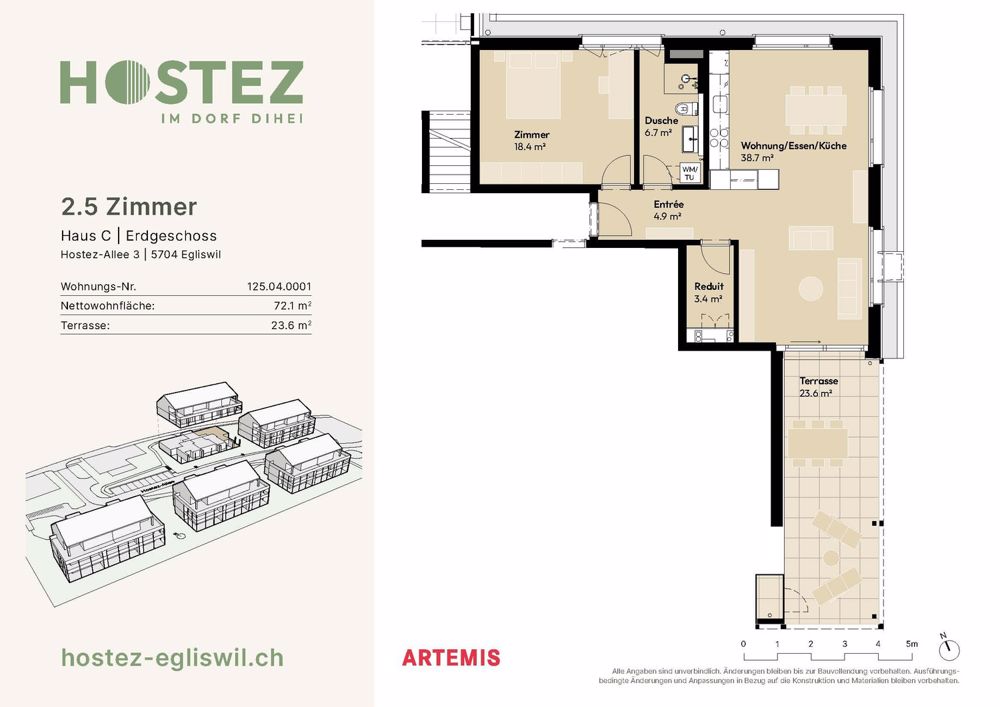 Erstvermietung Überbauung Hostez - im Dorf dihei - Bild 6